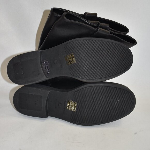 $900 STUART WEITZMAN Henley CAP TOE Knee-High Boot BLACK LEATHER 8.5 (PB32) - Picture 7 of 8